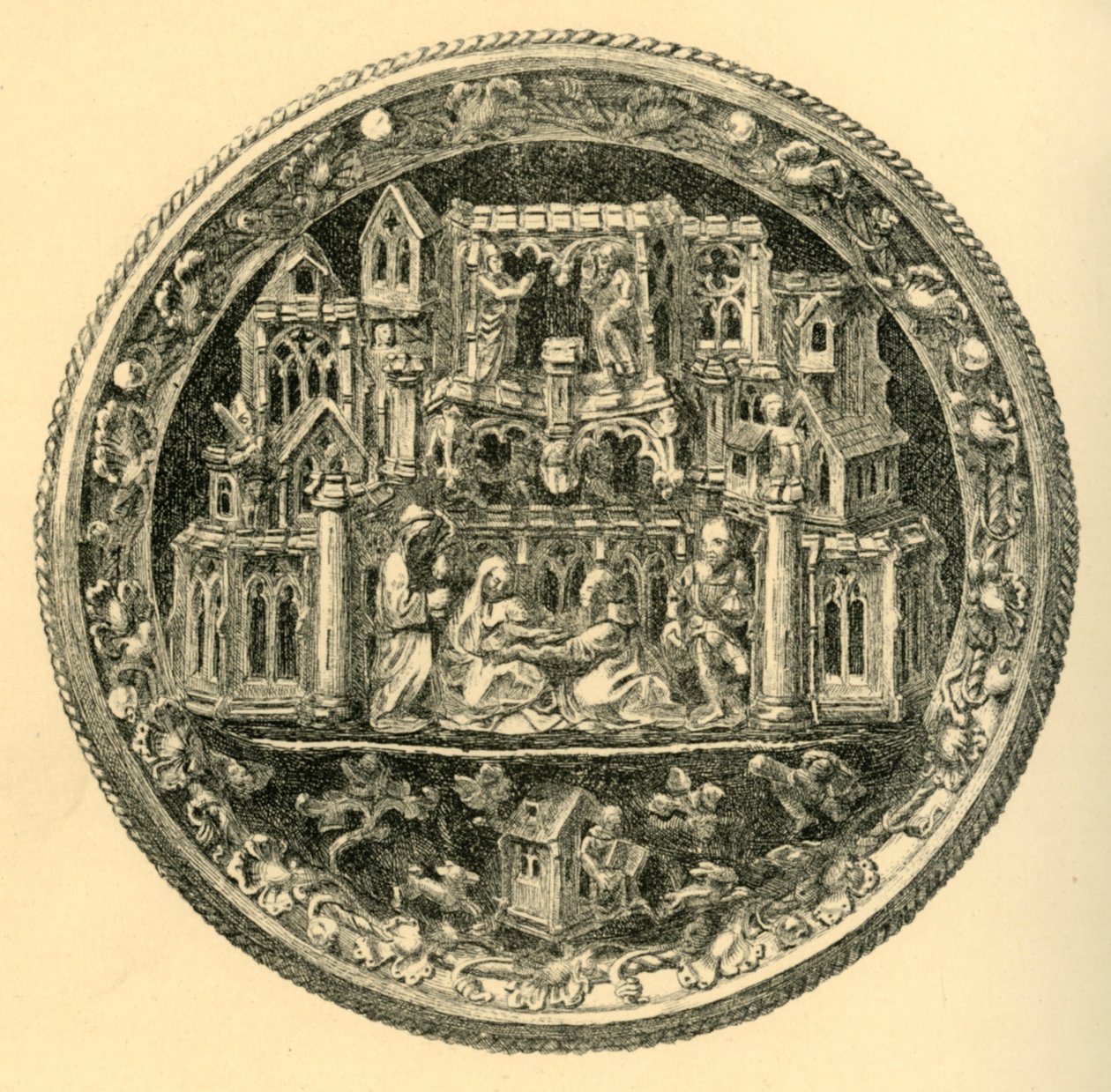 Silver Gilt Morse, mitten av 1400-talet, 1881. av John Watkins