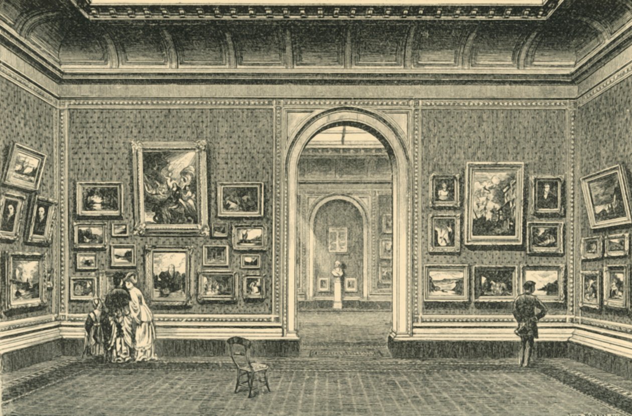 The Sheepshanks Gallery, South Kensington Museum, c1860-talet, 1881. av John Watkins