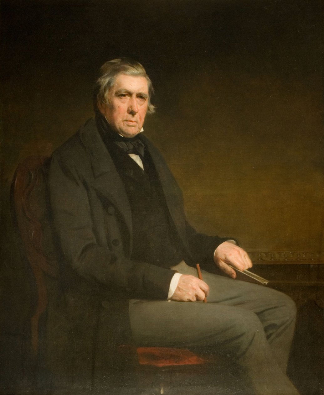 Porträtt av David Cox 1783-1859. av John Watson Gordon