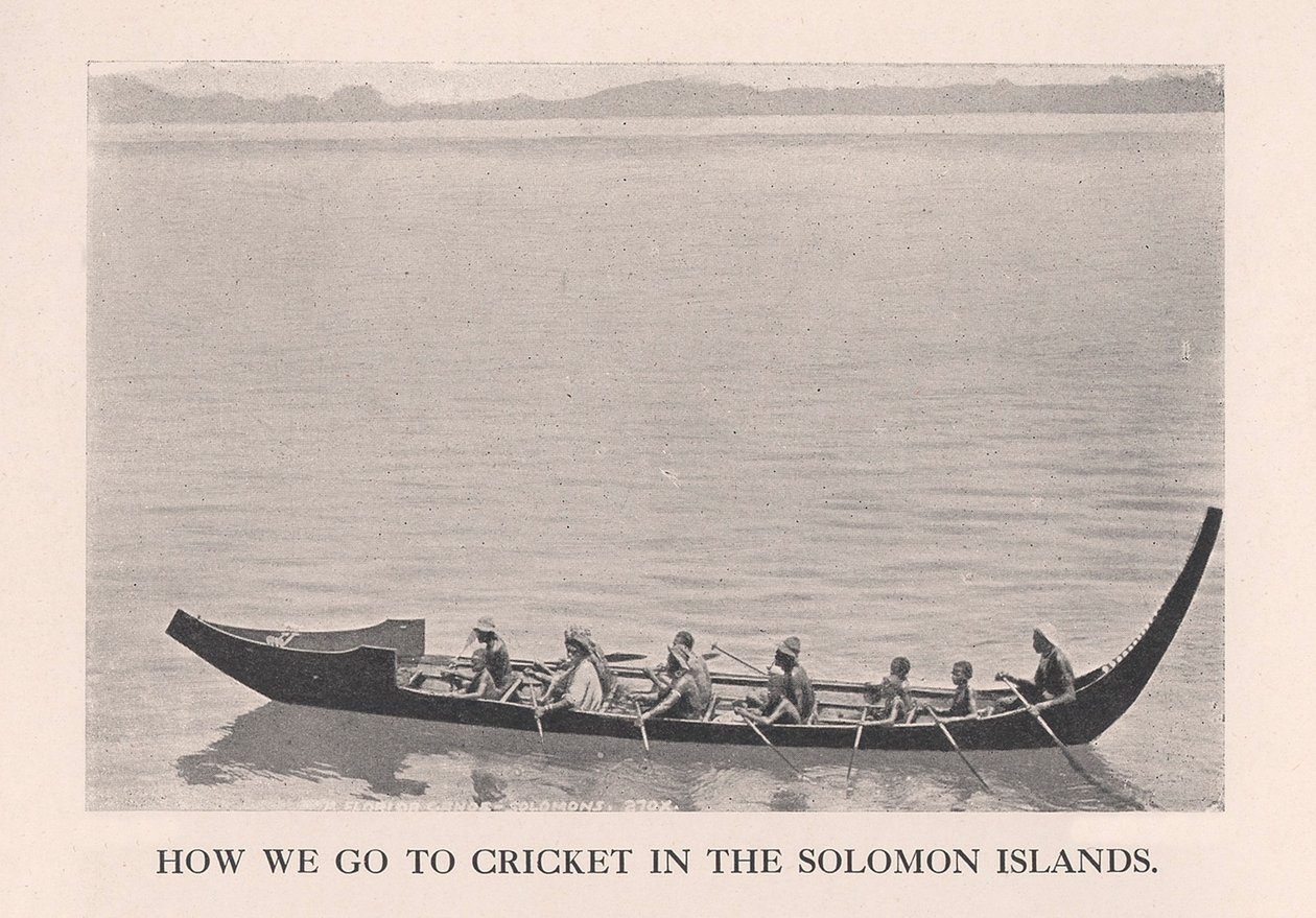 Hur vi går till cricket på Salomonöarna, 1912. av John Watt Beattie