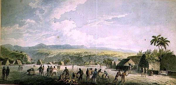 En inlandsvy i Atooi av John Webber