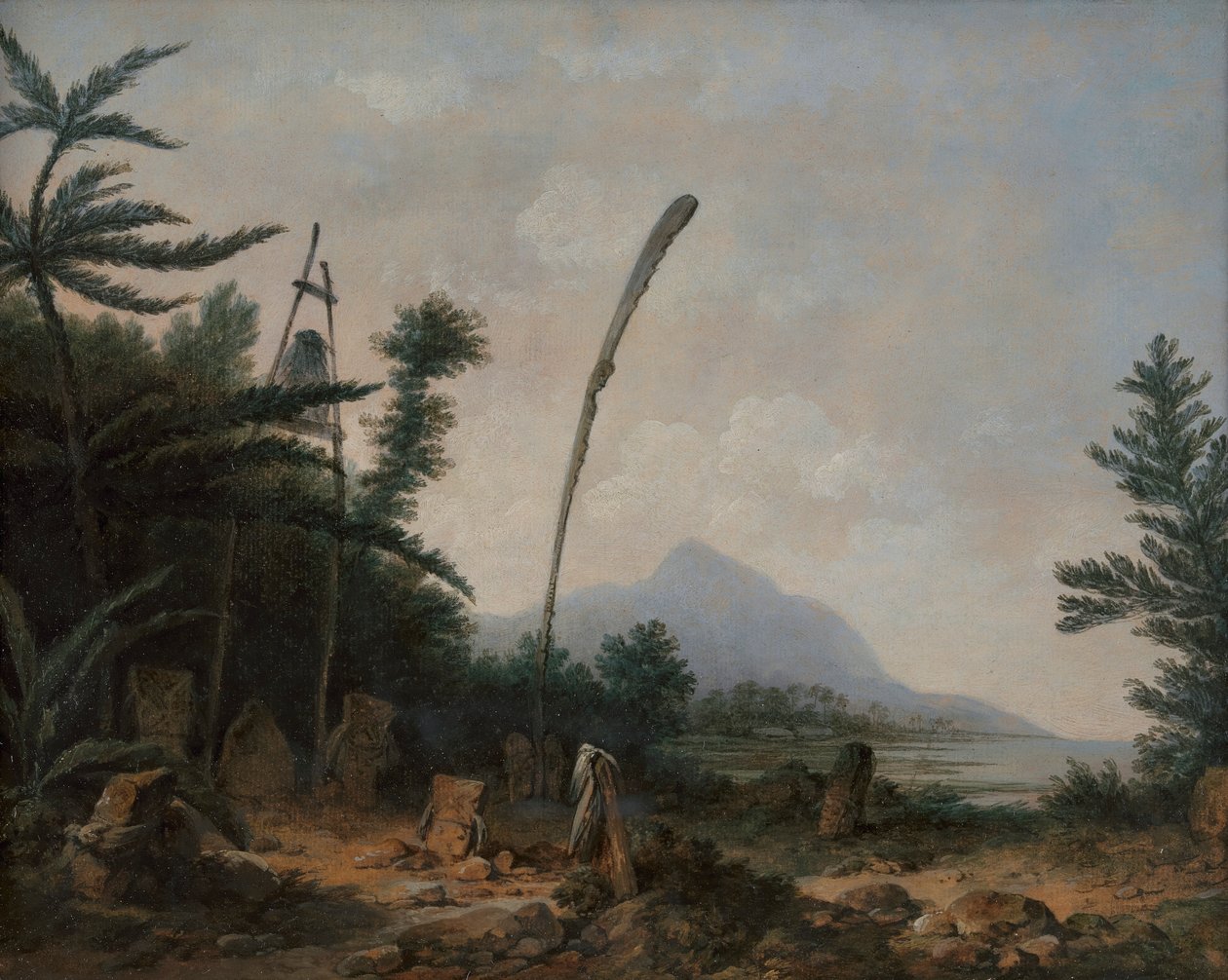 Gravplats i Söderhavet av John Webber