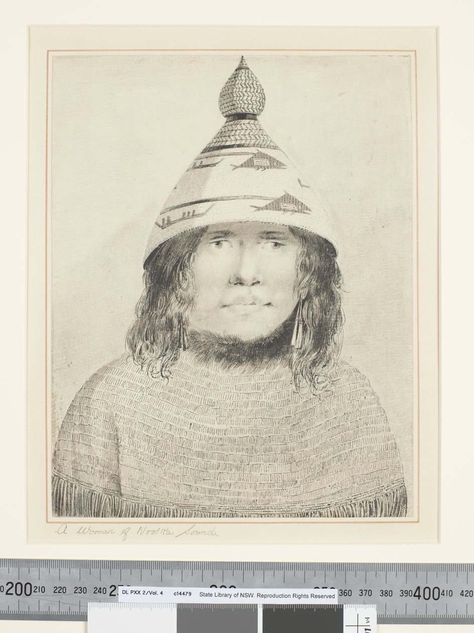 F.22 A Woman of Nootka Sound, ca 1773-84 (akvarell) av John Webber