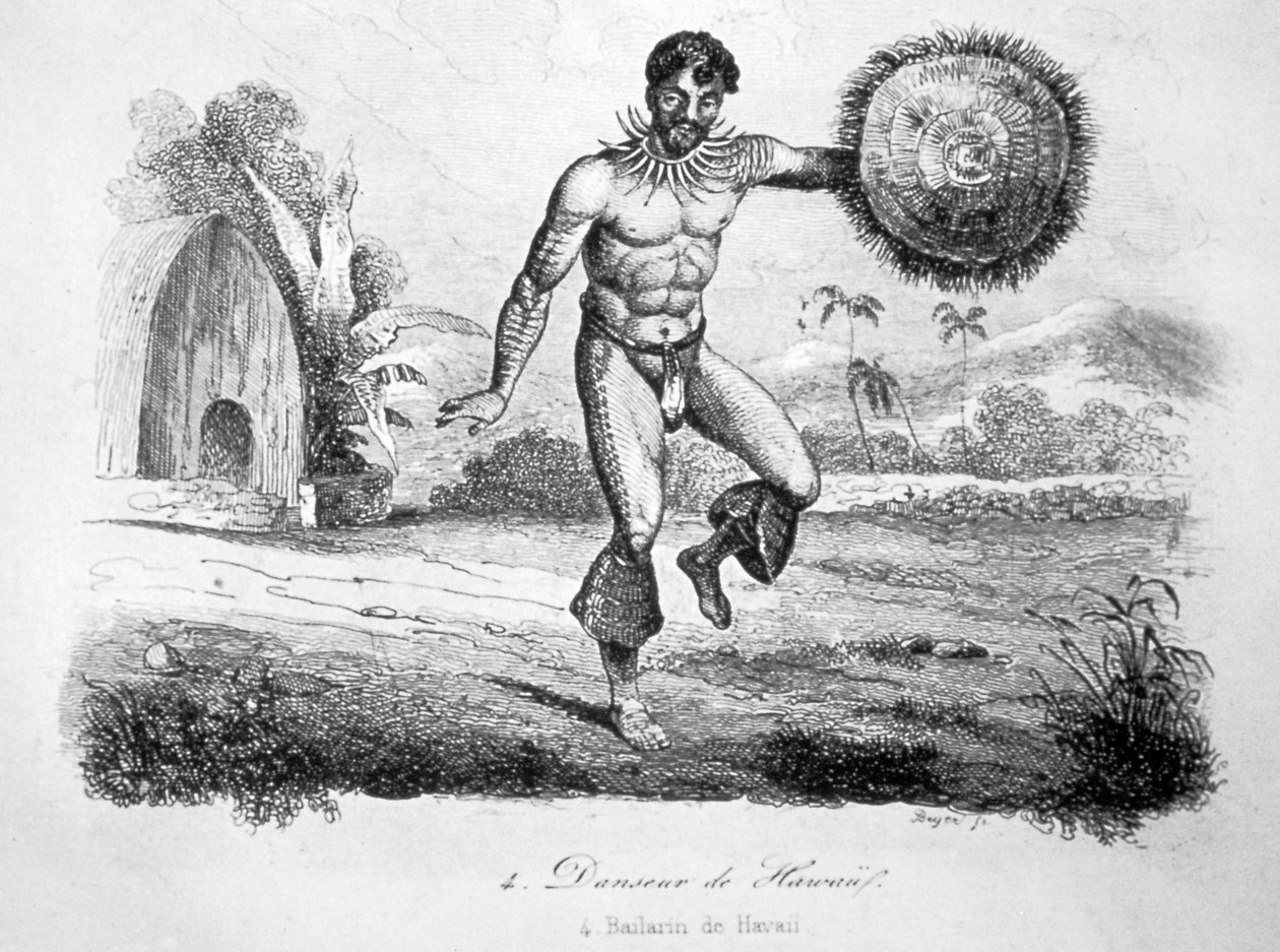 Hawaiiansk dansare, c1770-1793 av John Webber