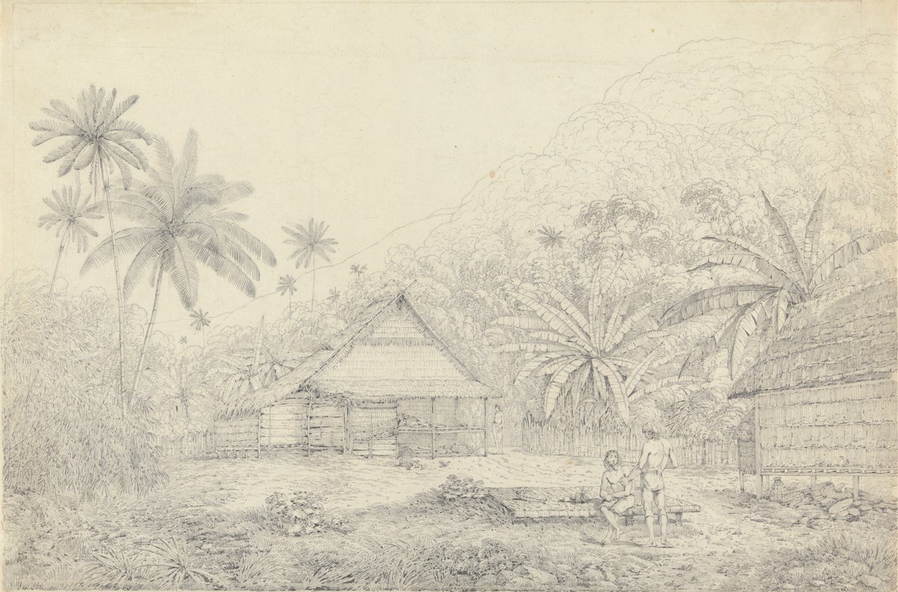 Utsikt på ön Krakatoa av John Webber