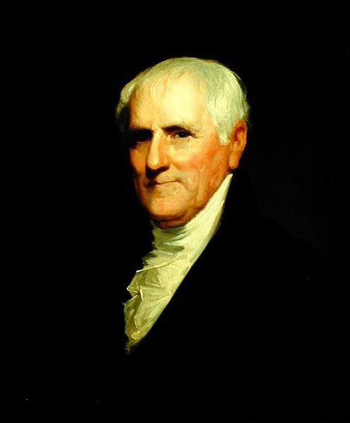 Porträtt av Egbert Benson efter en målning av Gilbert Stuart (1755-1828), ca 1820 (olja på duk) av John Wesley Jarvis