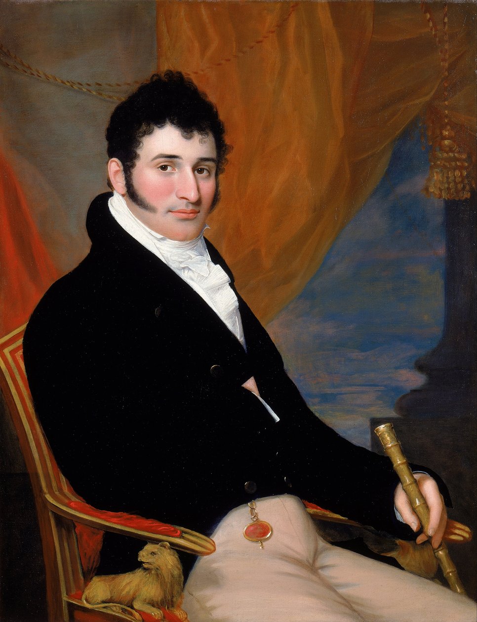 Porträtt av Solomon Isaacs, ca 1813 av John Wesley Jarvis