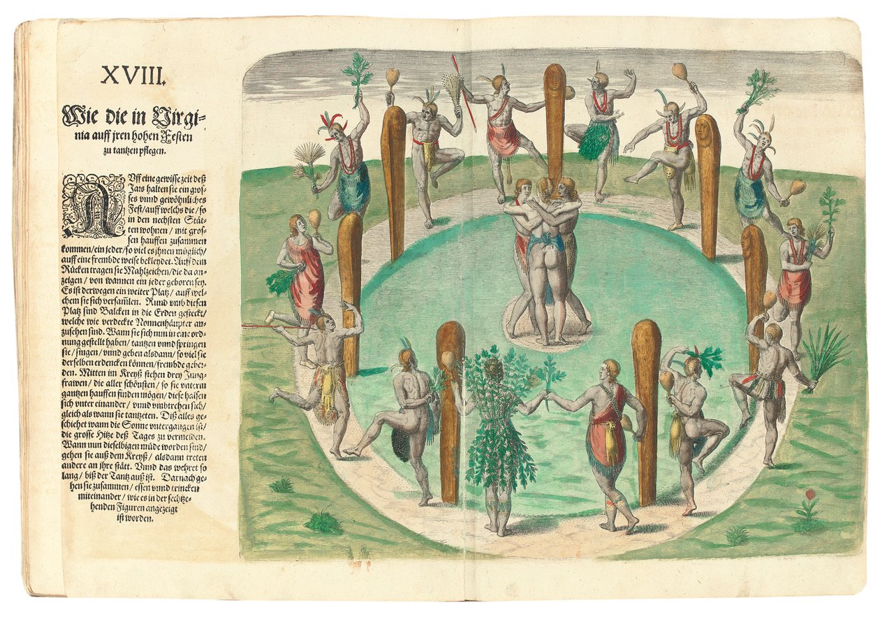 Indianer som dansar, 1590 av John White