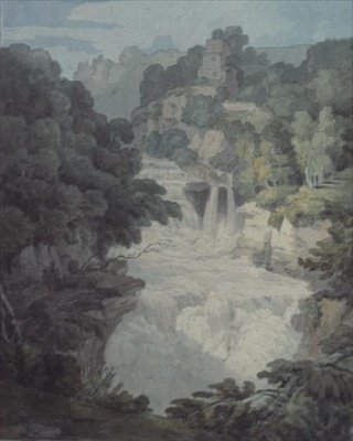 Corra Linn: One of the Falls of the Clyde av John White Abbott