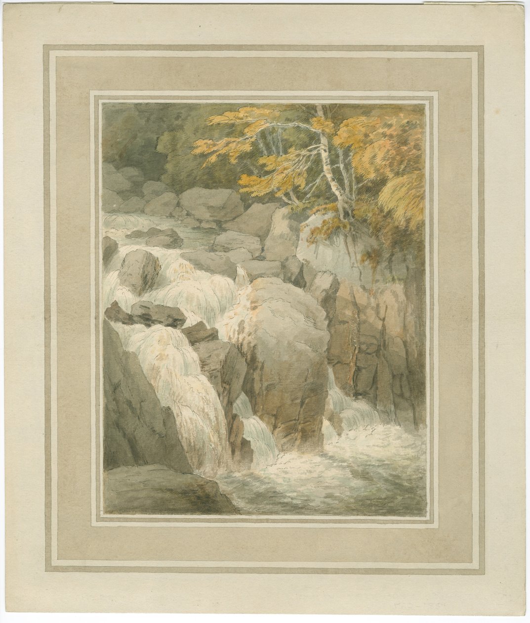 Braans fall från Eremitaget vid Dunkeld av John White Abbott