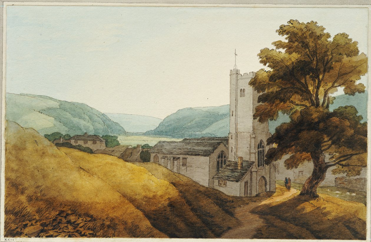 Från kyrkogården i Dulverton, Somerset, 1800 av John White Abbott