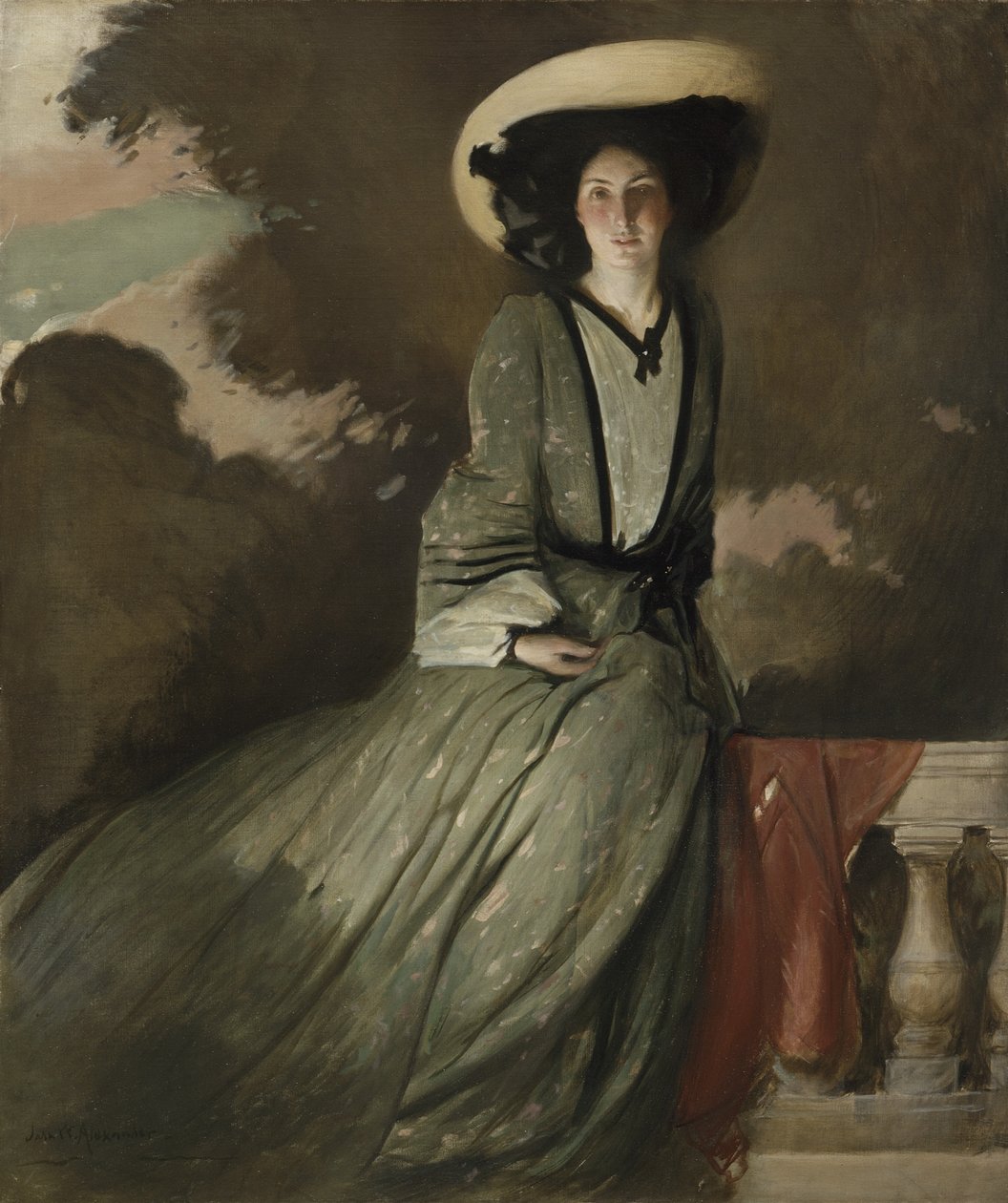 Porträtt av Mrs. John White Alexander, 1902 av John White Alexander