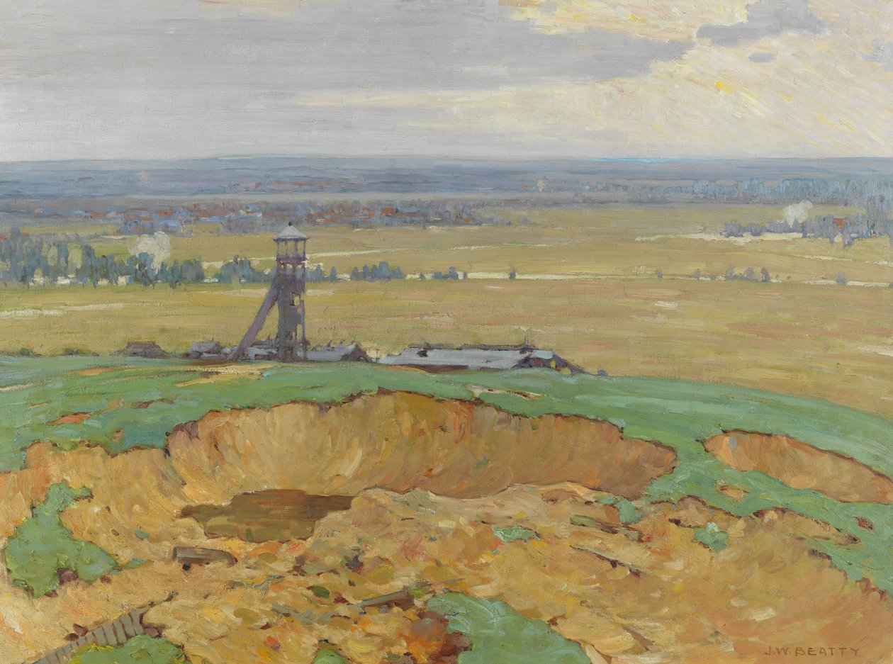 Lievin från Vimy Ridge, 1914-19 av John William Beatty