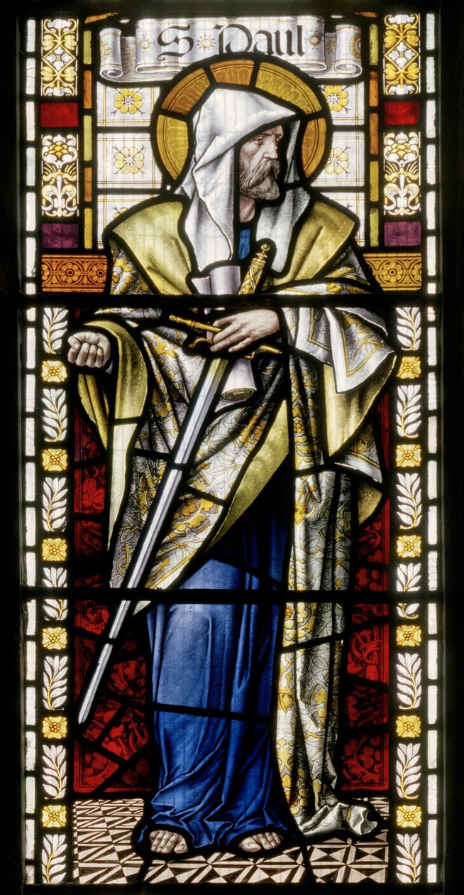 St. Paul, ca 1891 (målat glas) av John William Brown