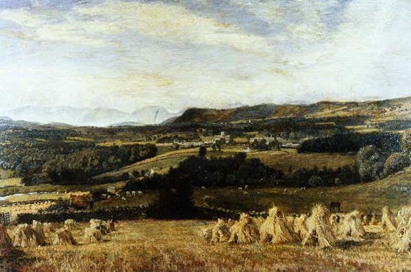 Cartmel Priory och Langdale Pikes av John William Buxton Knight