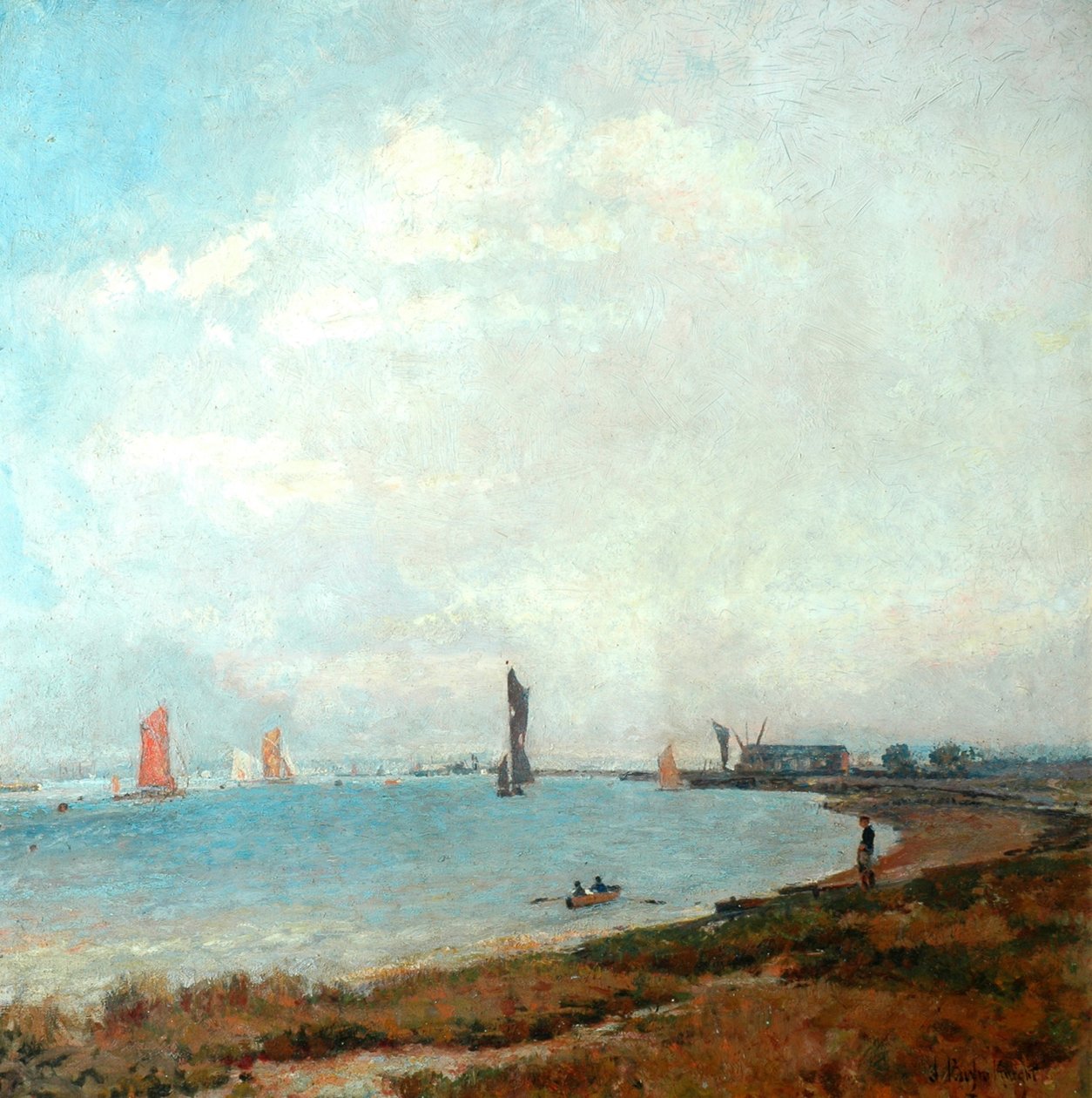 Poole Harbour, ca 1900-08 av John William Buxton Knight