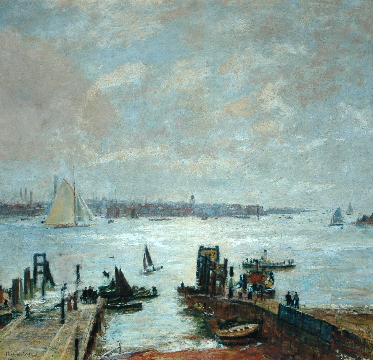 Portsmouth Harbour, 1907 av John William Buxton Knight