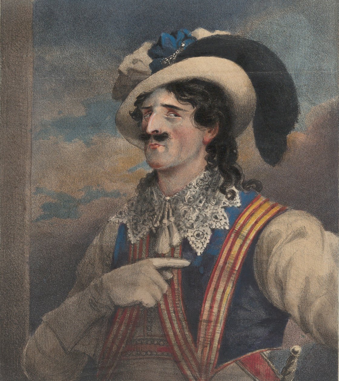 Mr Young som Iago, ca. 1824. av John William Gear