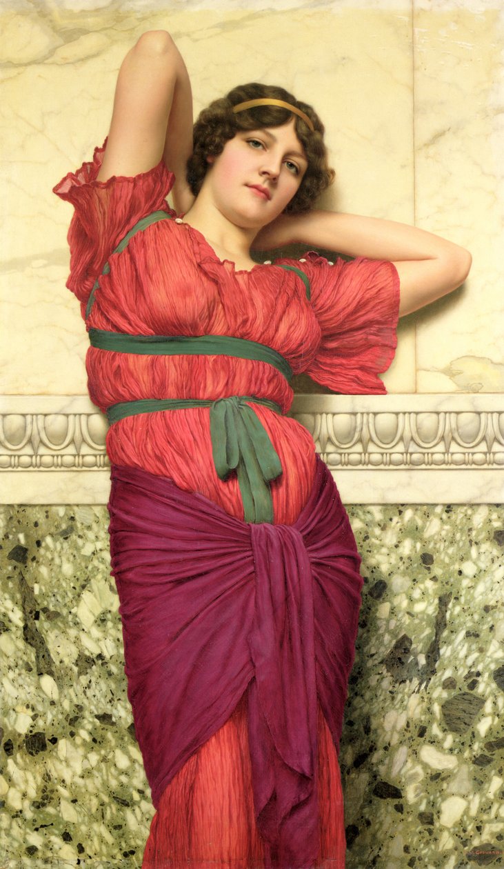 Kontemplation av John William Godward