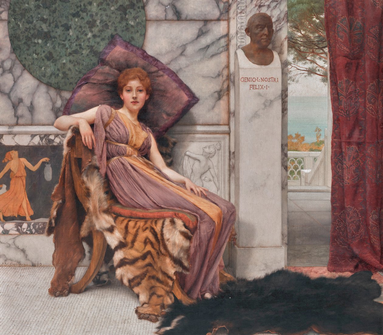 Dolce Far Niente (1893) av John William Godward