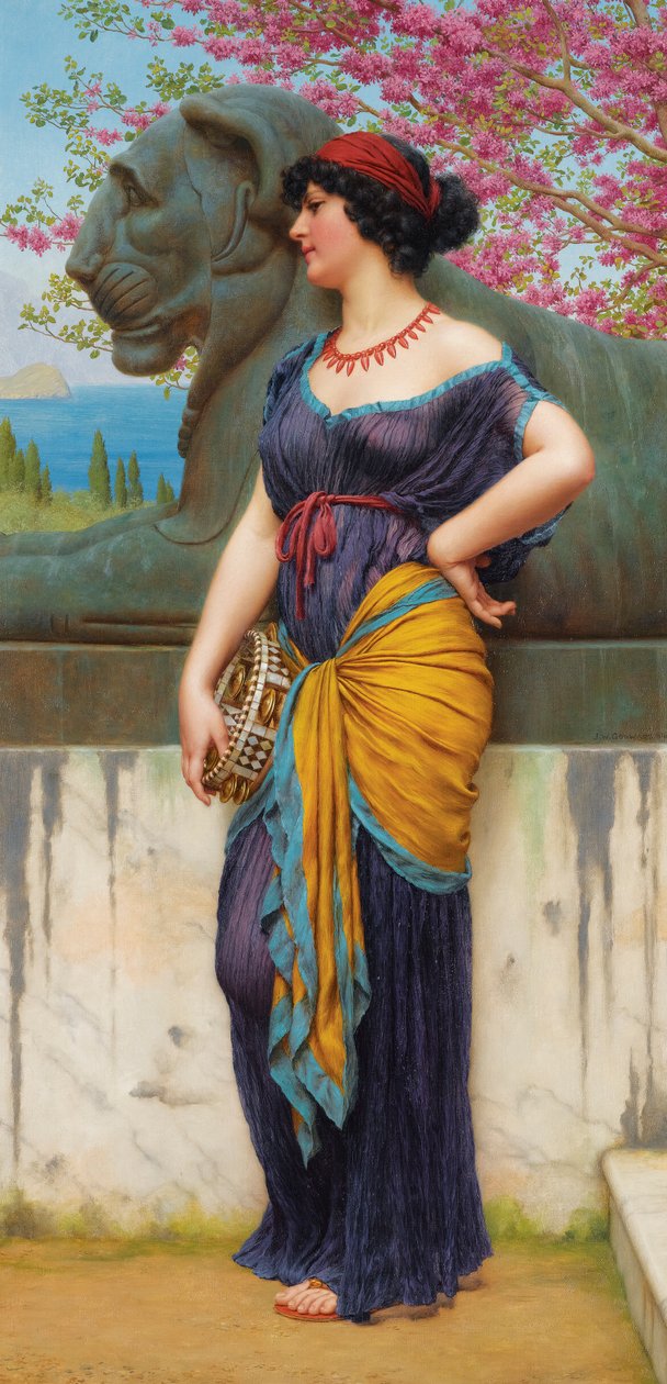 I lunden vid Isis tempel av John William Godward