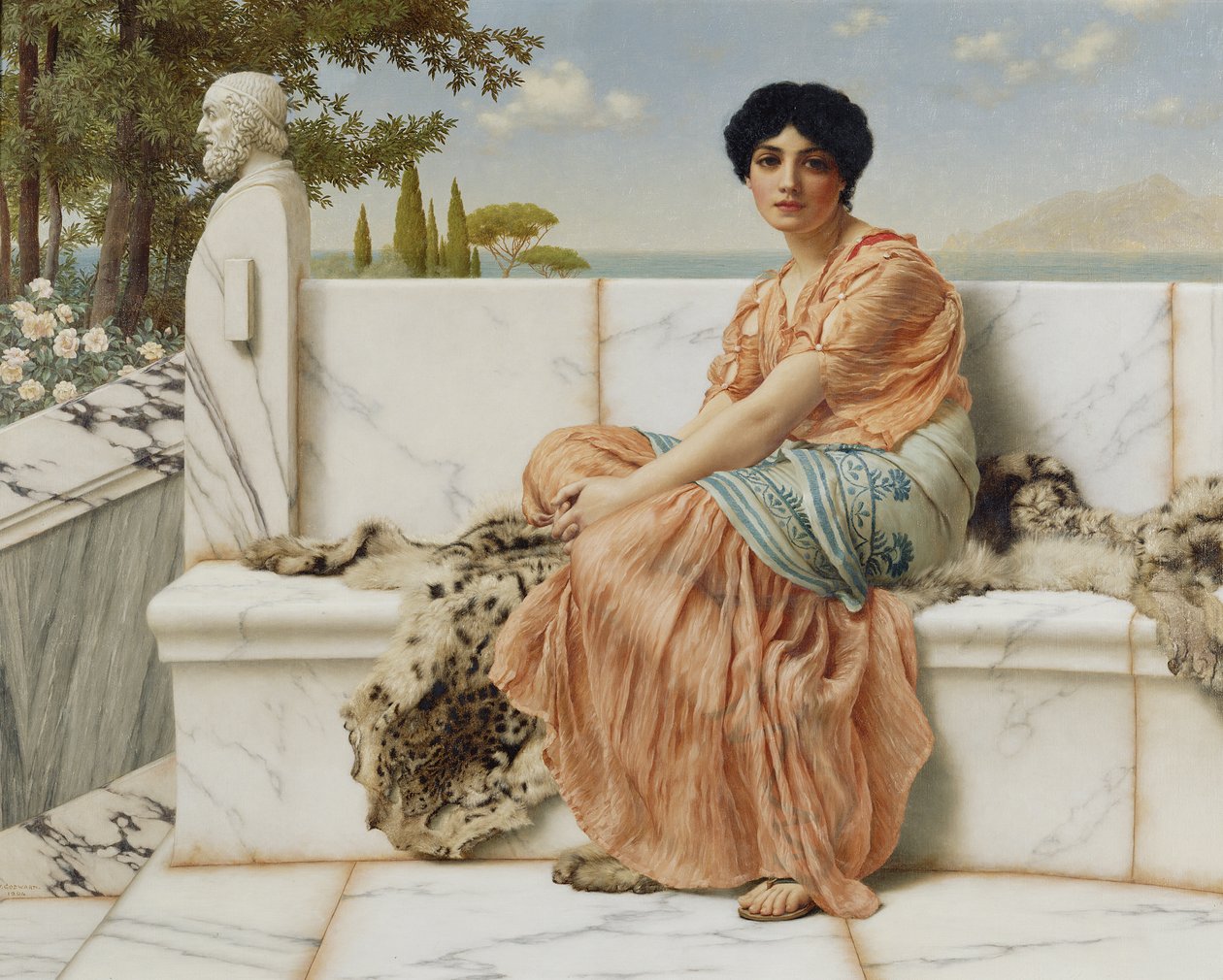 Dagdröm av John William Godward