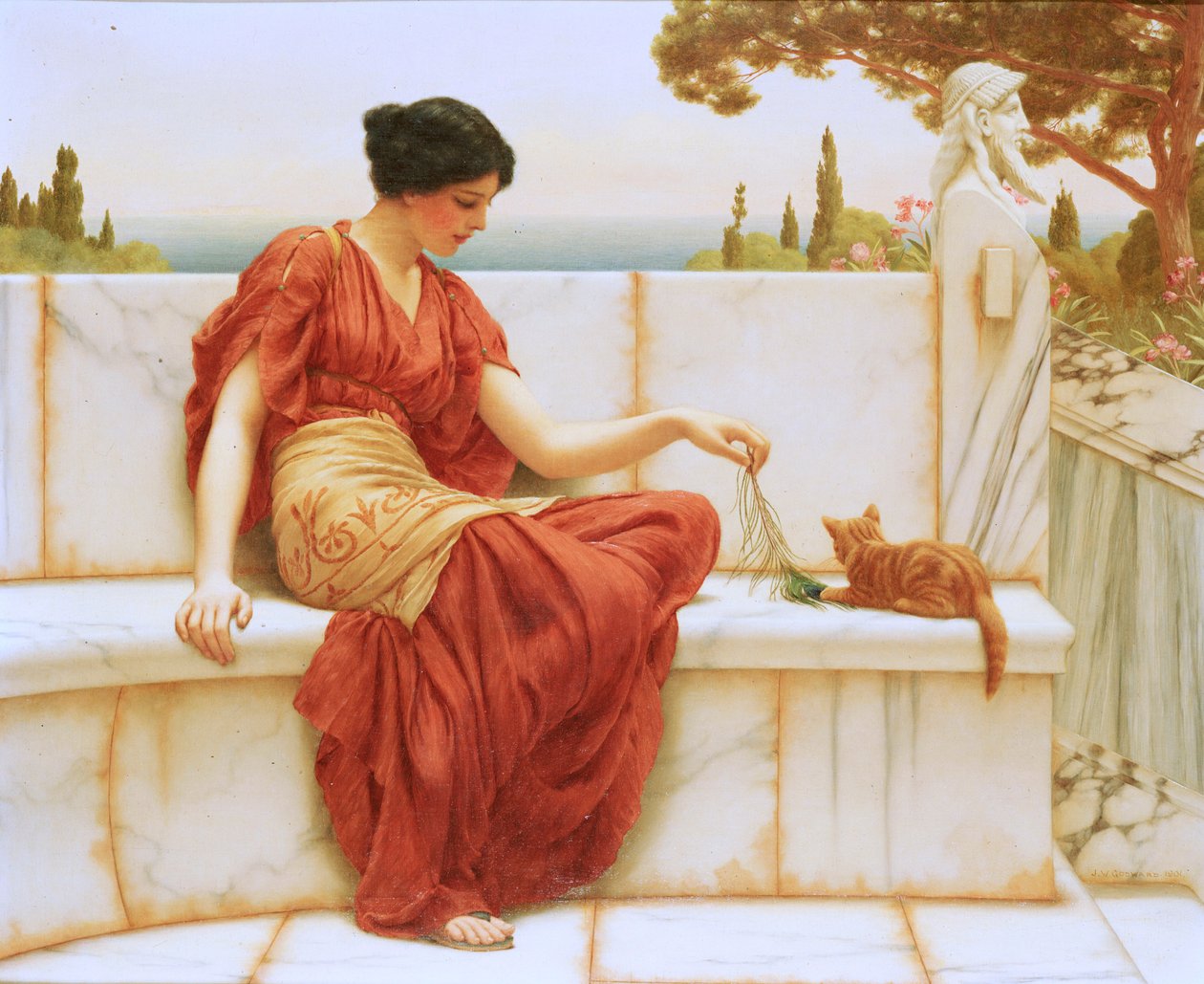 Favoriten, 1901 av John William Godward