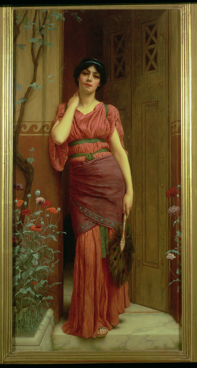 Trädgårdsdörren av John William Godward