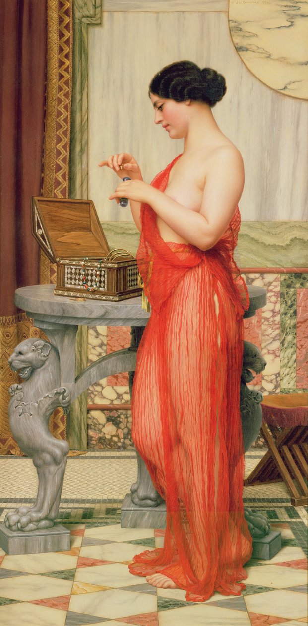 Den nya parfymen, 1914 av John William Godward