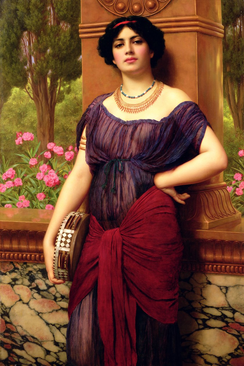 Tamburinspelaren av John William Godward