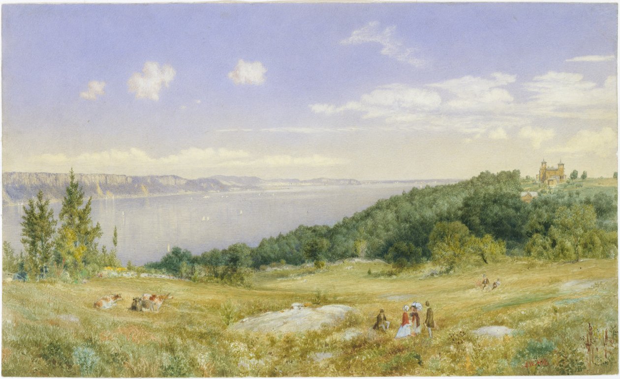 The Palisades, ca 1870 (akvarell) av John William Hill