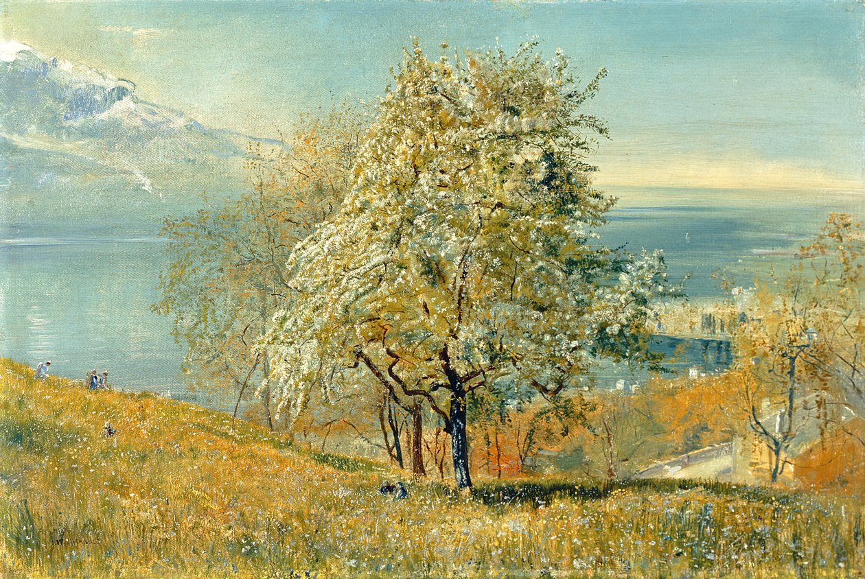 Genèvesjön, ca 1880-1882 (olja på duk) av John William Inchbold