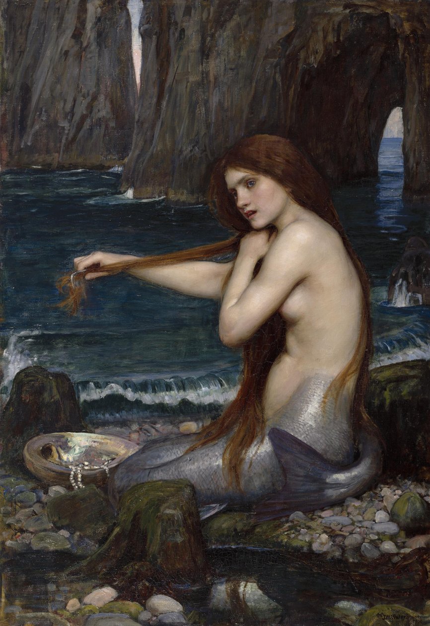 En sjöjungfru, 1900 av John William Waterhouse
