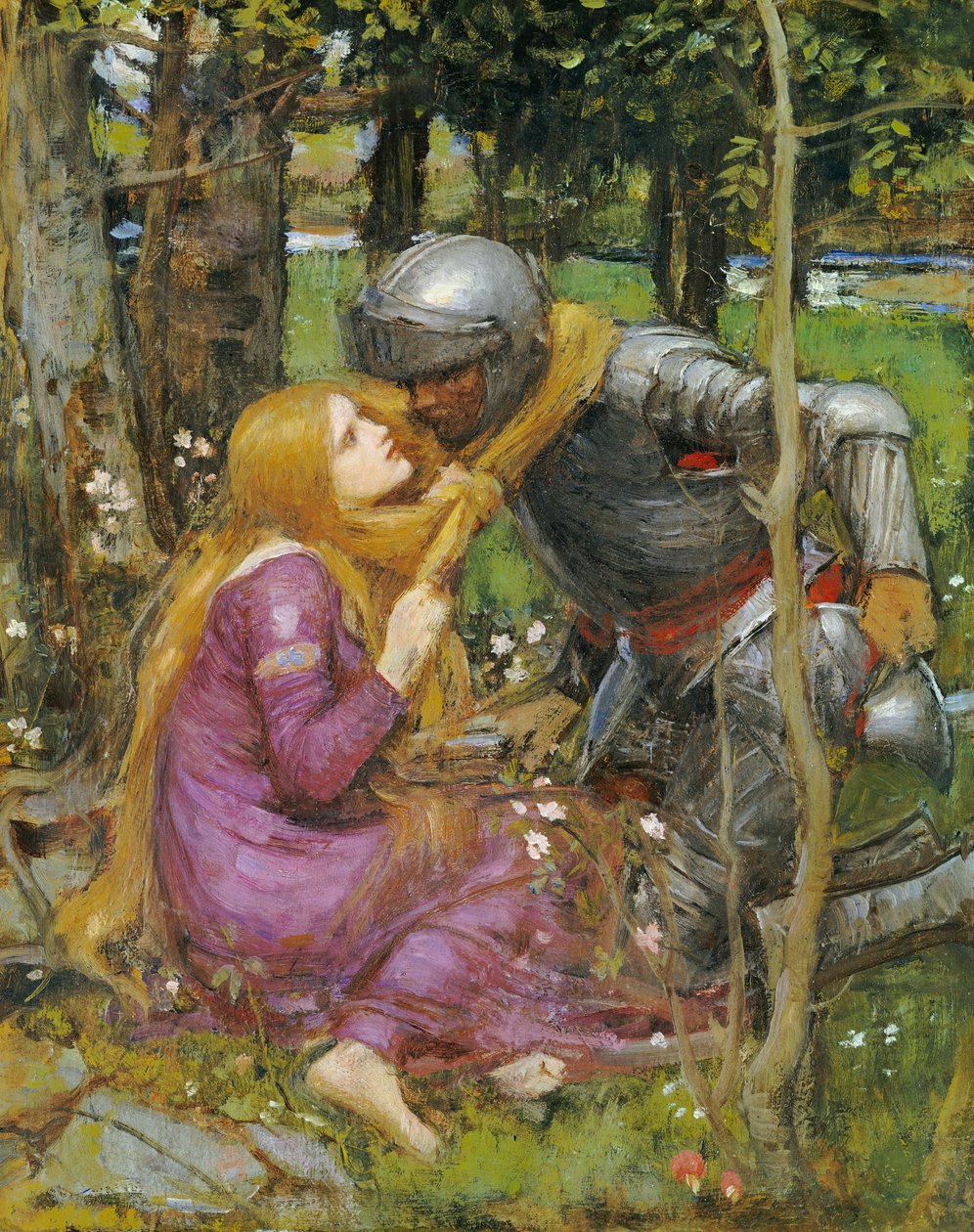 En studie för "La Belle Dame sans Merci", c.1893 av John William Waterhouse