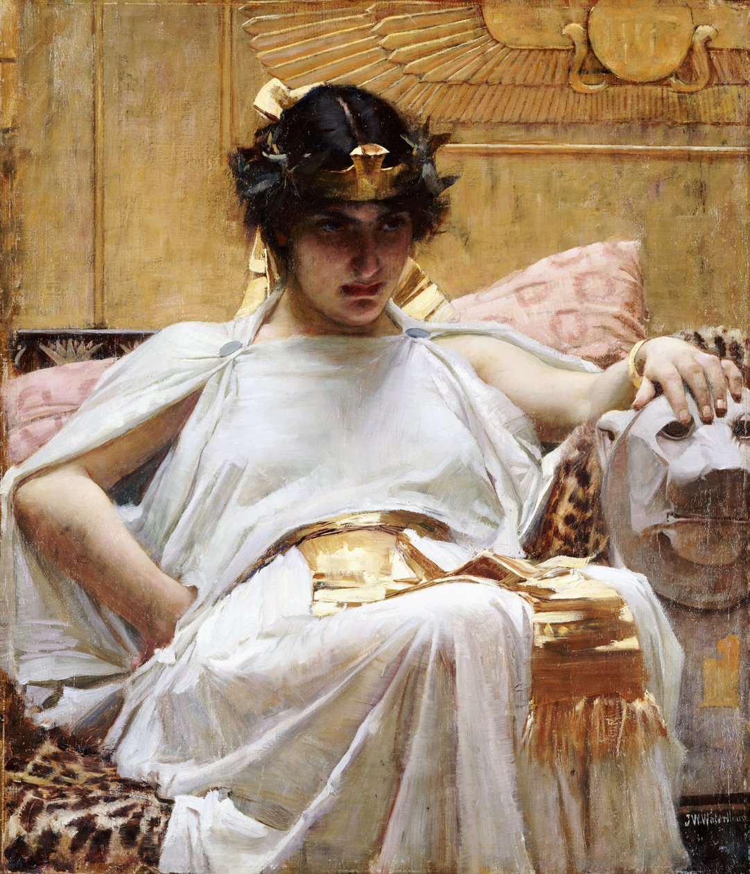 Cleopatra, ca 1887 av John William Waterhouse