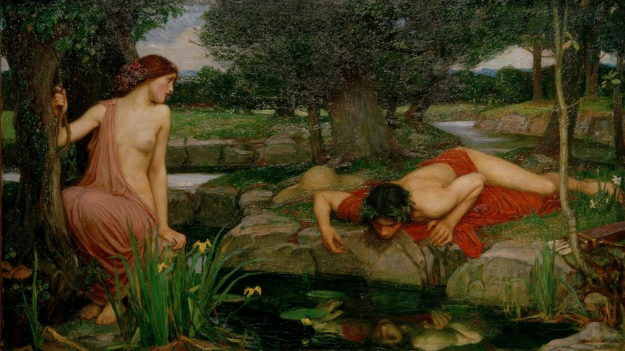 Echo och Narcissus av John William Waterhouse
