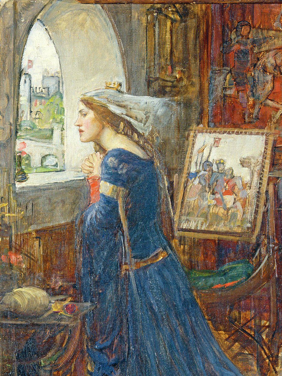 Fair Rosamund, ca 1916 (olja på duk) (detalj av 239421) av John William Waterhouse