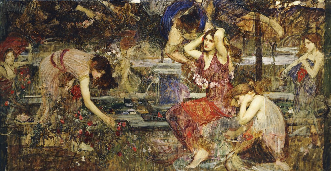 Flora och zefyrerna, av John William Waterhouse