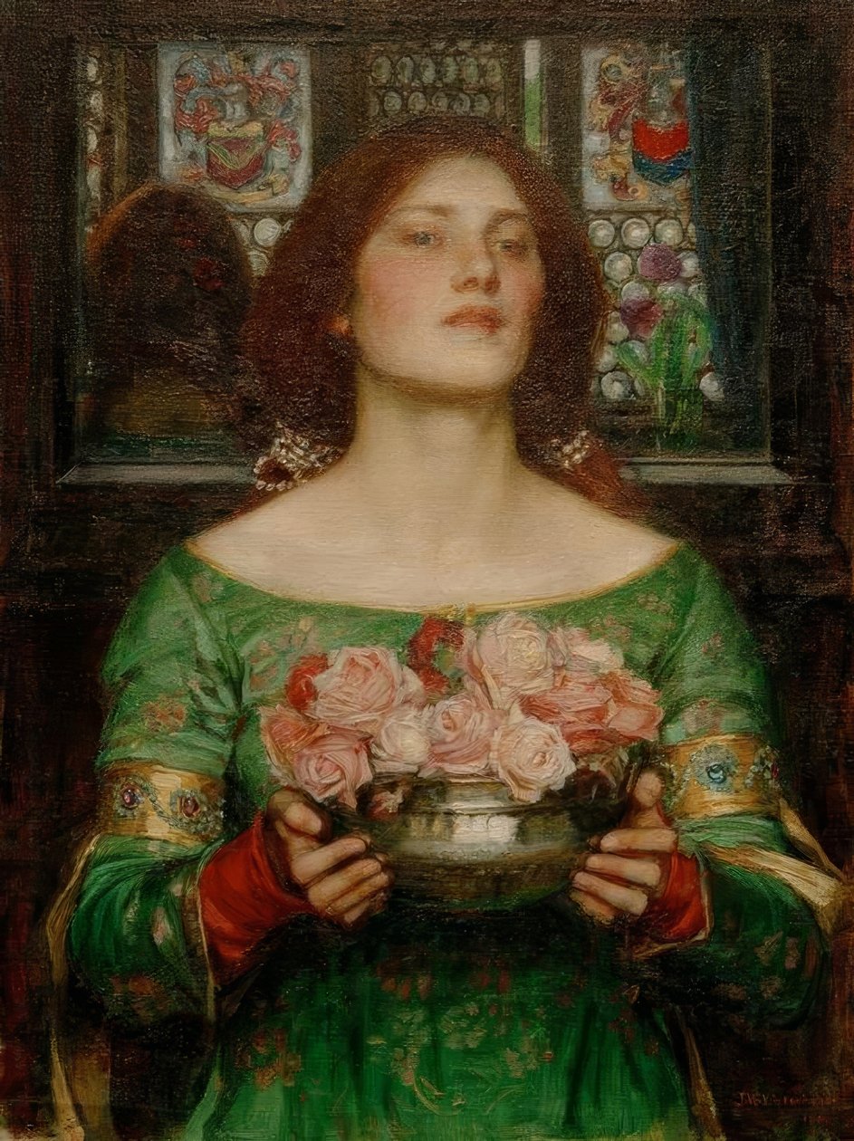 Samla Ye Rosebuds medan Ye May av John William Waterhouse