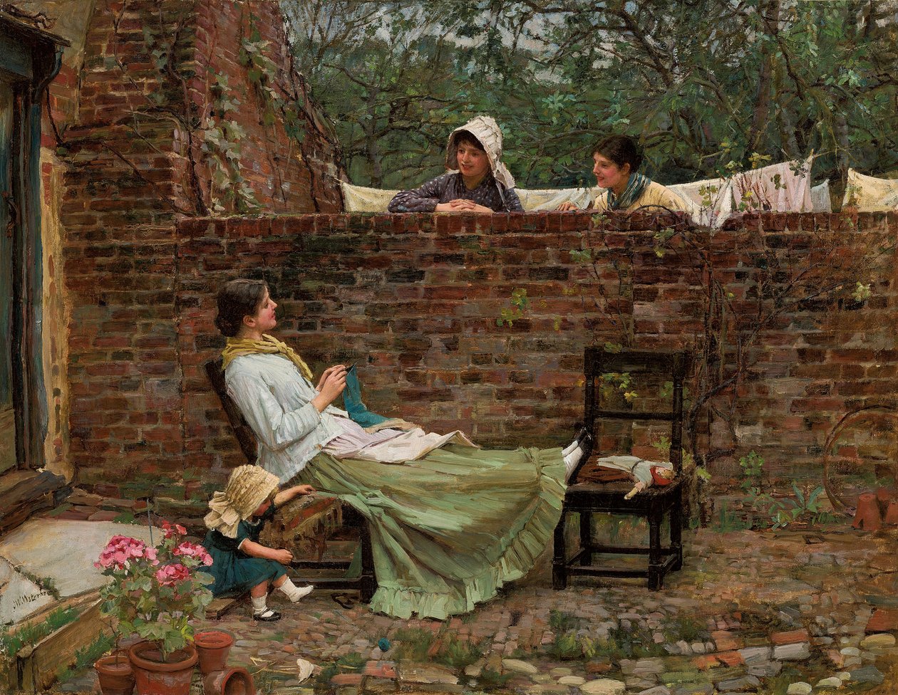Skvaller, c. 1885 av John William Waterhouse