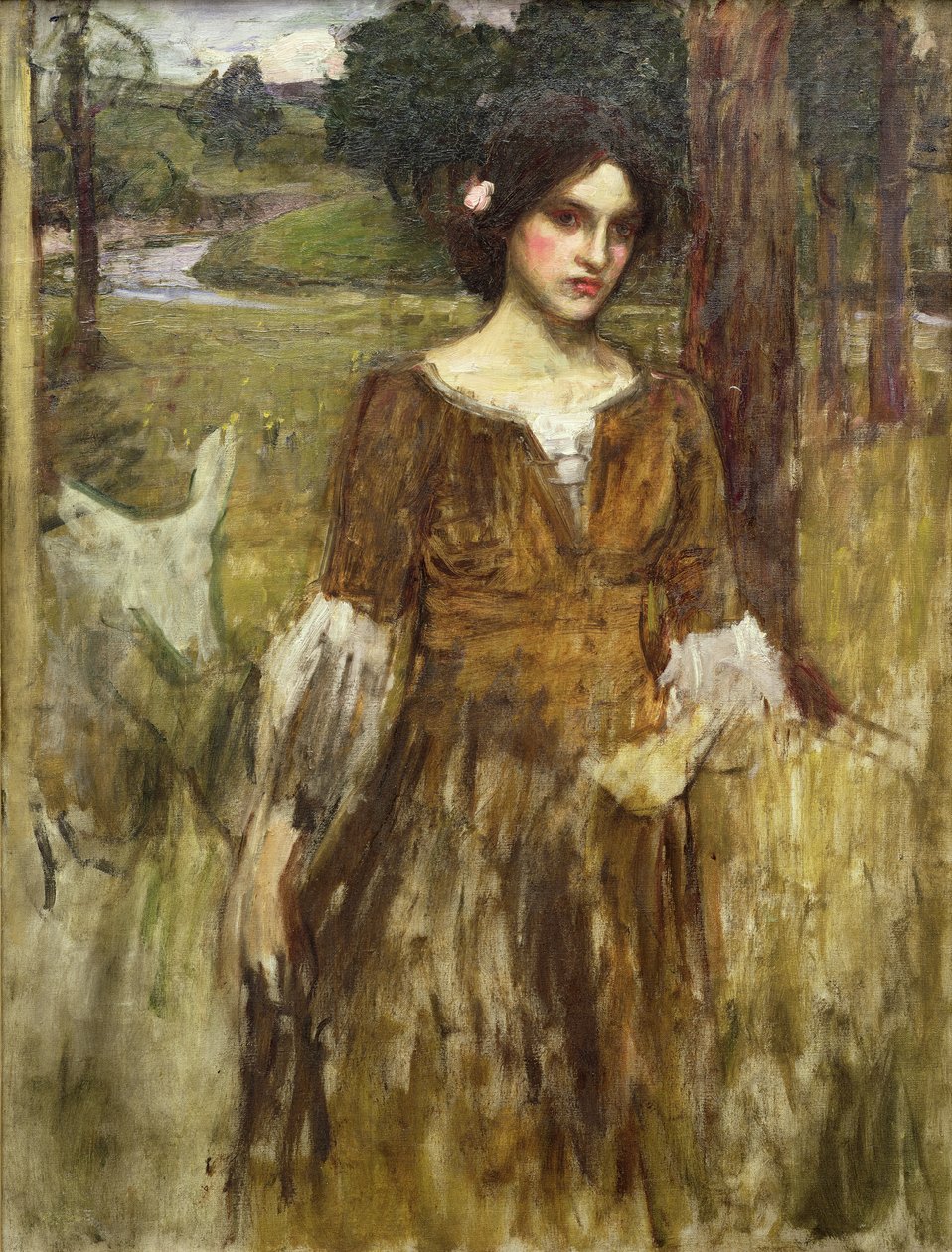 The Lady Clare, ca 1900 av John William Waterhouse