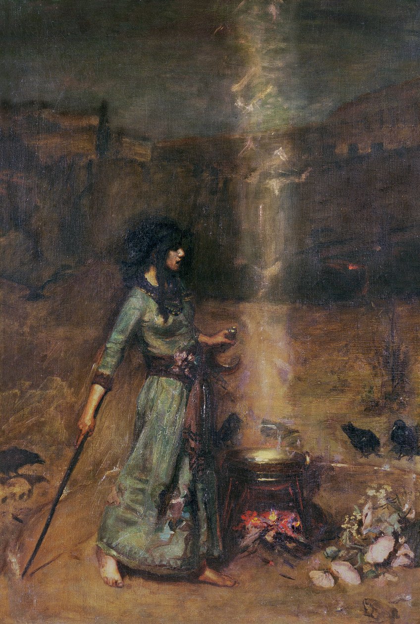 Den magiska cirkeln av John William Waterhouse