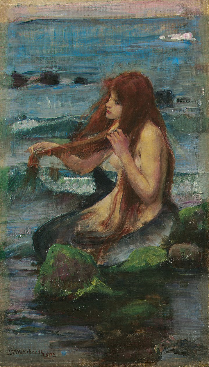 Sjöjungfrun, 1892 av John William Waterhouse