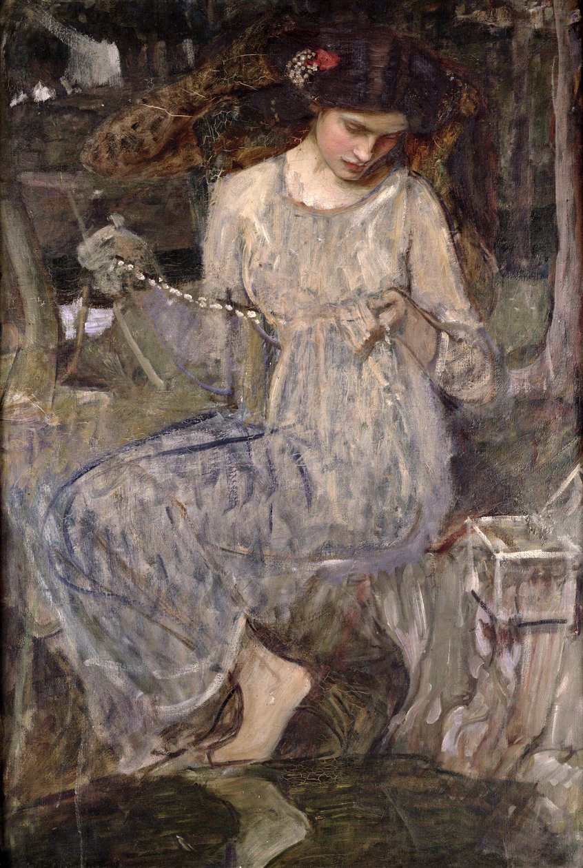 Halsbandet, c.1909 av John William Waterhouse