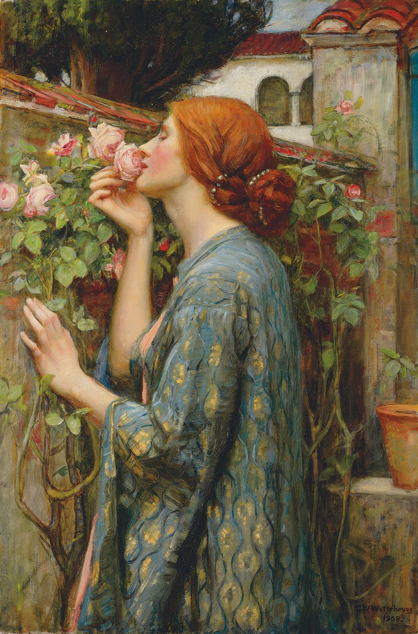 Rosens själ av John William Waterhouse