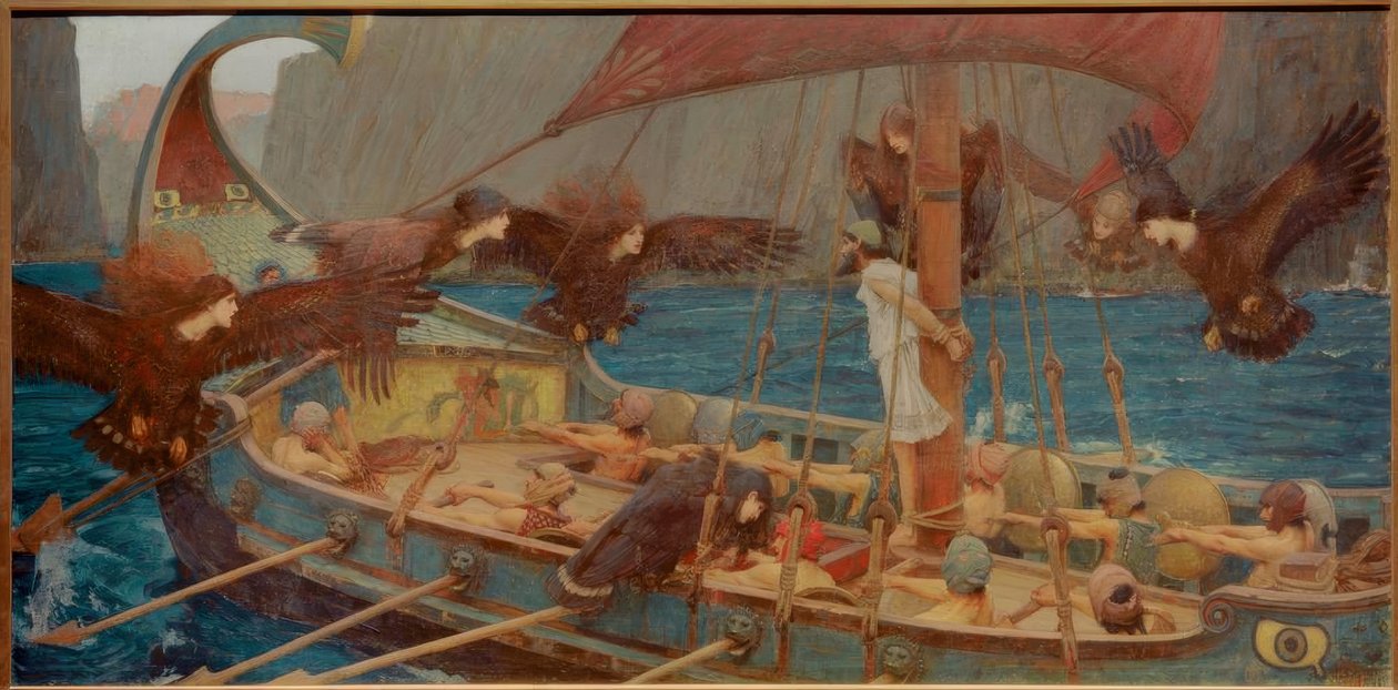 Odysseus och sirenerna av John William Waterhouse