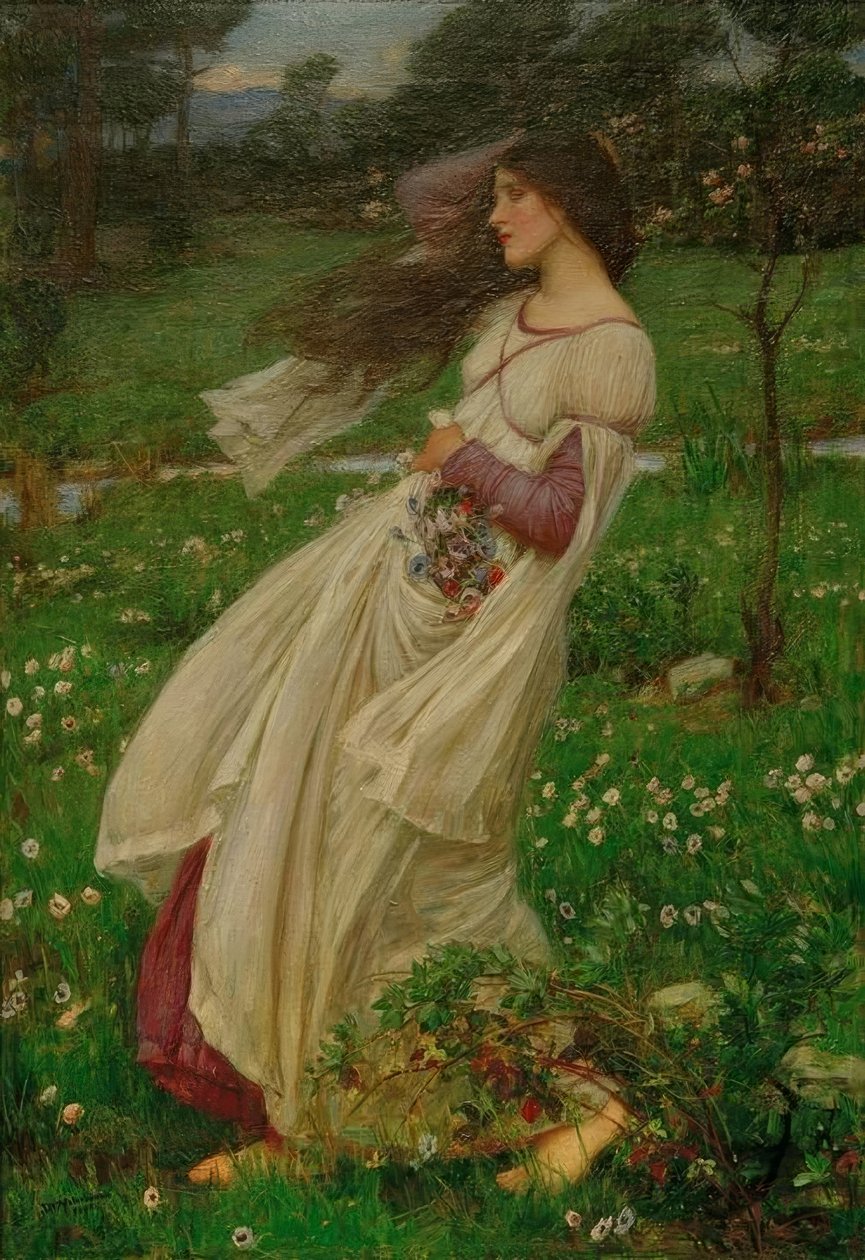 Vindblommor av John William Waterhouse