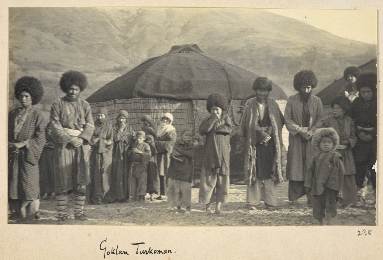 Razavi Khorasan-provinsen, Iran, ca 1908 (s/v-foto) av John Williams Watson