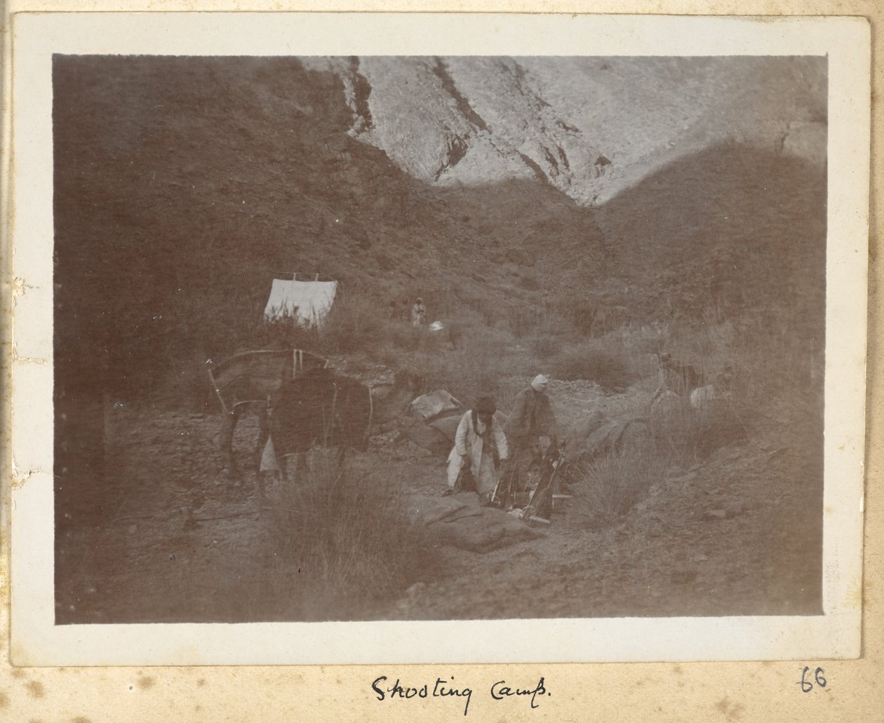 Razavi Khorasan-provinsen, Iran, ca 1908 (s/v-foto) av John Williams Watson