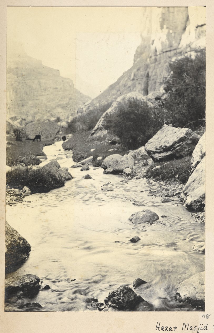 Razavi Khorasan-provinsen, Iran, ca 1908 (s/v-foto) av John Williams Watson